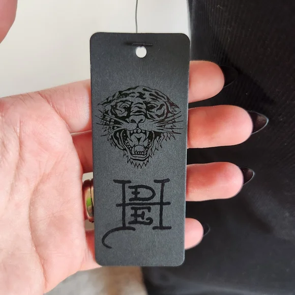 NWT Ed Hardy Black Graphic Dress - Picture 5 of 7